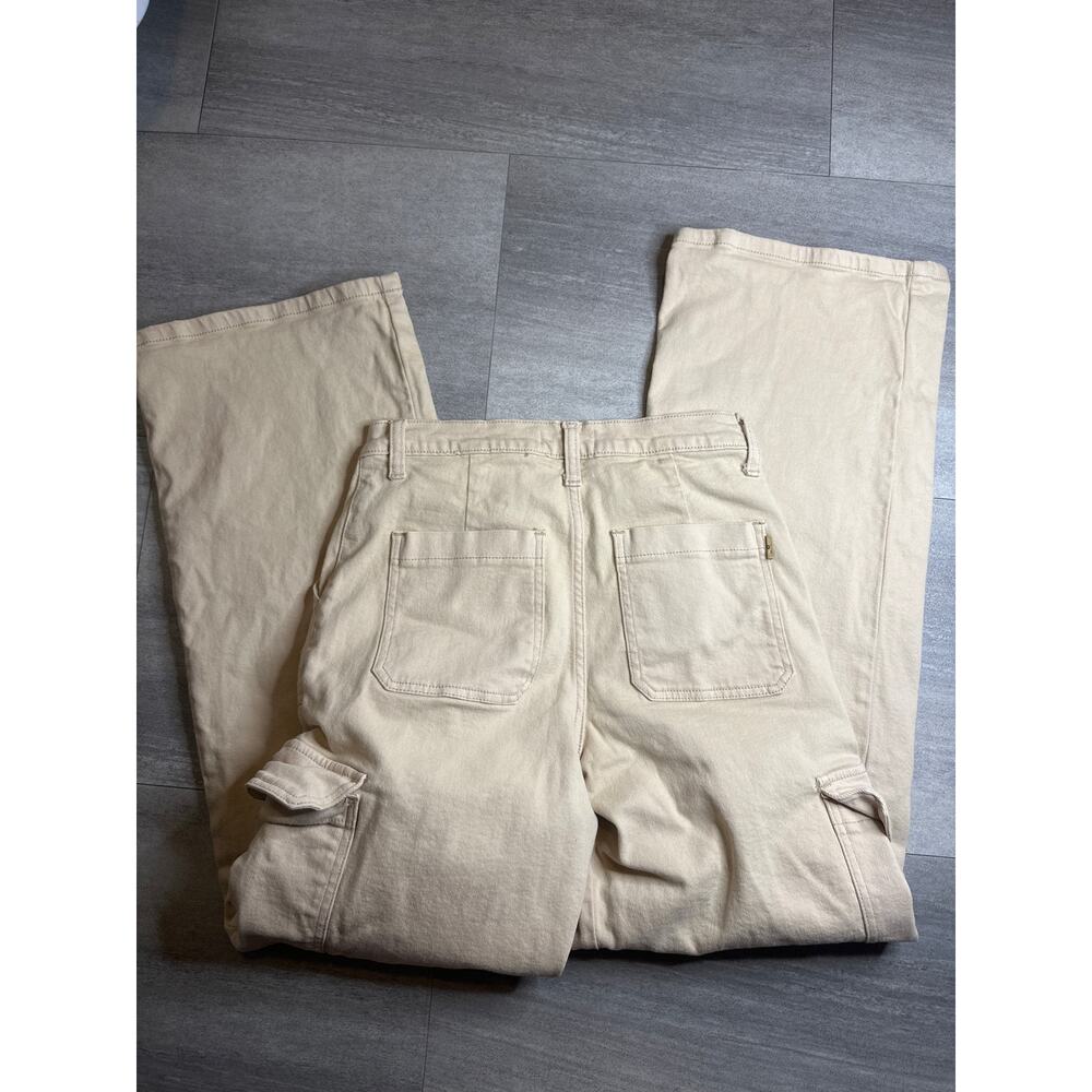 Vibrant M.i.U Back To Y2K Wide Cargo Jeans Sand Size 3 (W25) - Picture 5 of 5